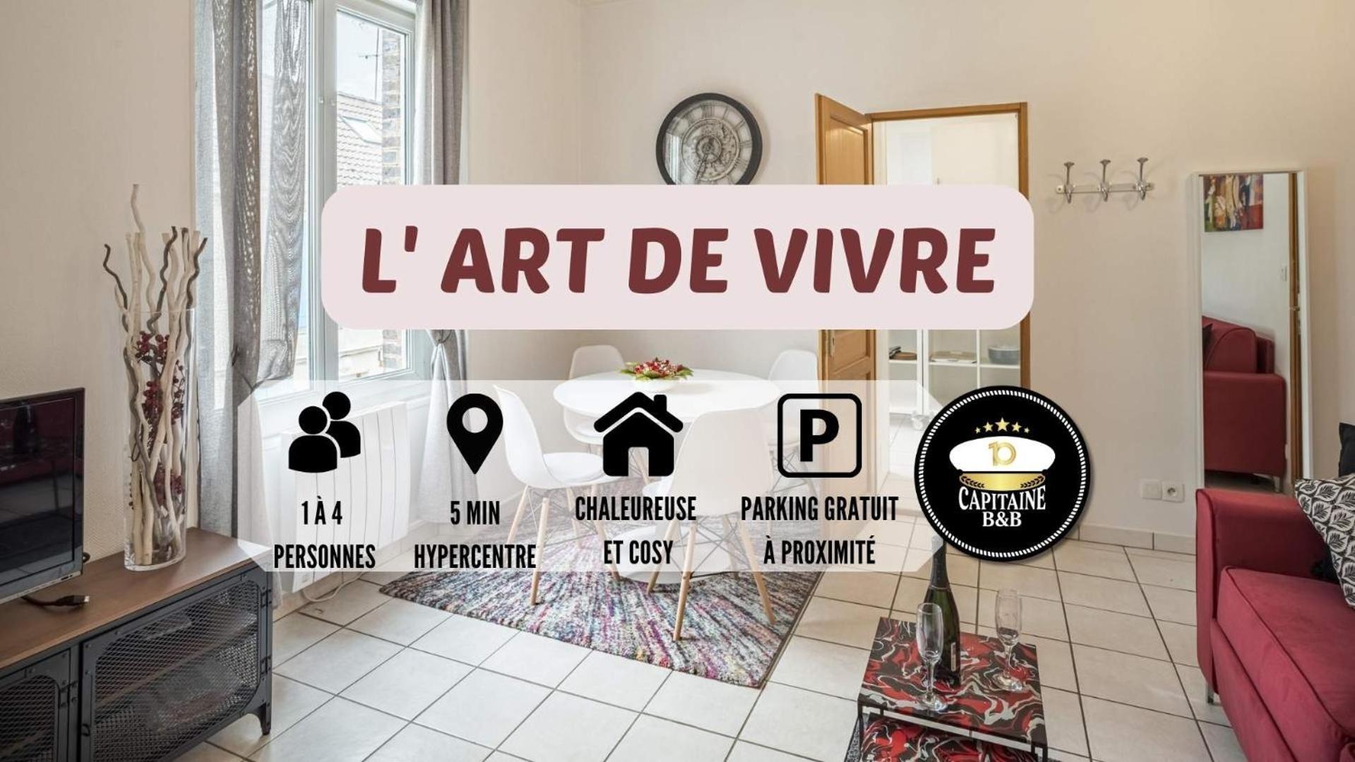 Ferienwohnung L' Art De Vivre - 3 Min Hypercentre - 4 Personnes Troyes Exterior foto